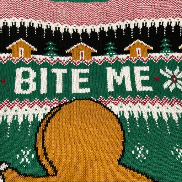 Ugly Christmas sweater size XL unisex gingerbread man - Picture 3 of 7